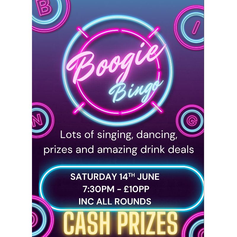Boogie Bingo - The Alma at Deal